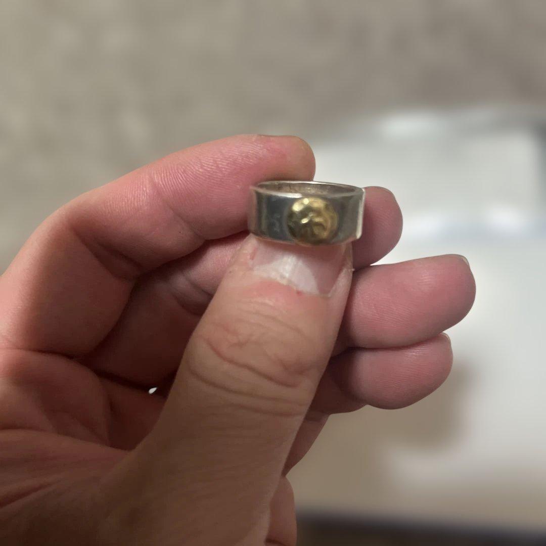 ゴローズ　平打ちリング　8号 goro's（ゴローズ） 【新品】平打ちリング シルバー/ゴールド : BRING