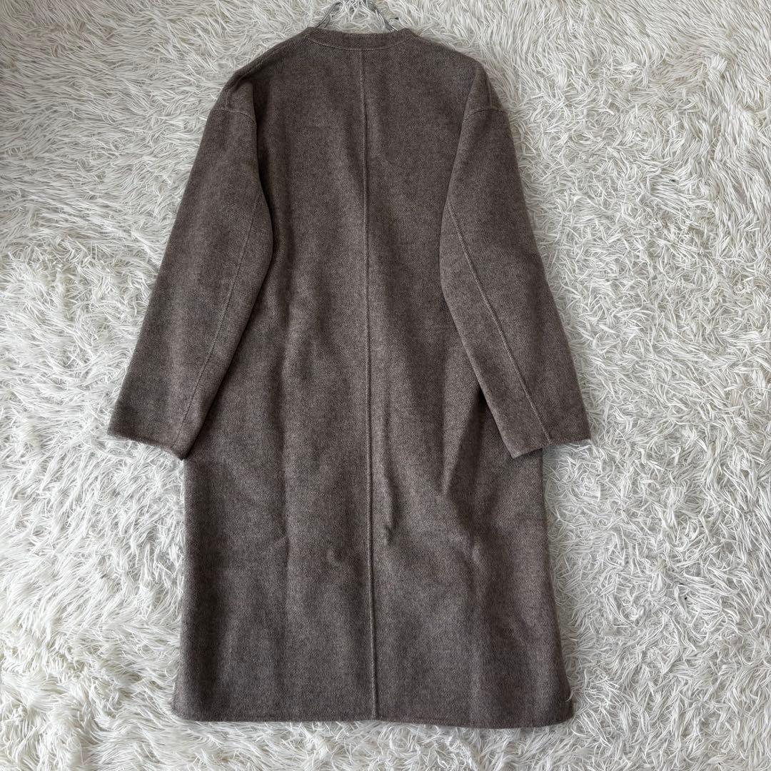 23区✨ウールリバーツイルノーカラーコート Vカラー 現行タグ 近年