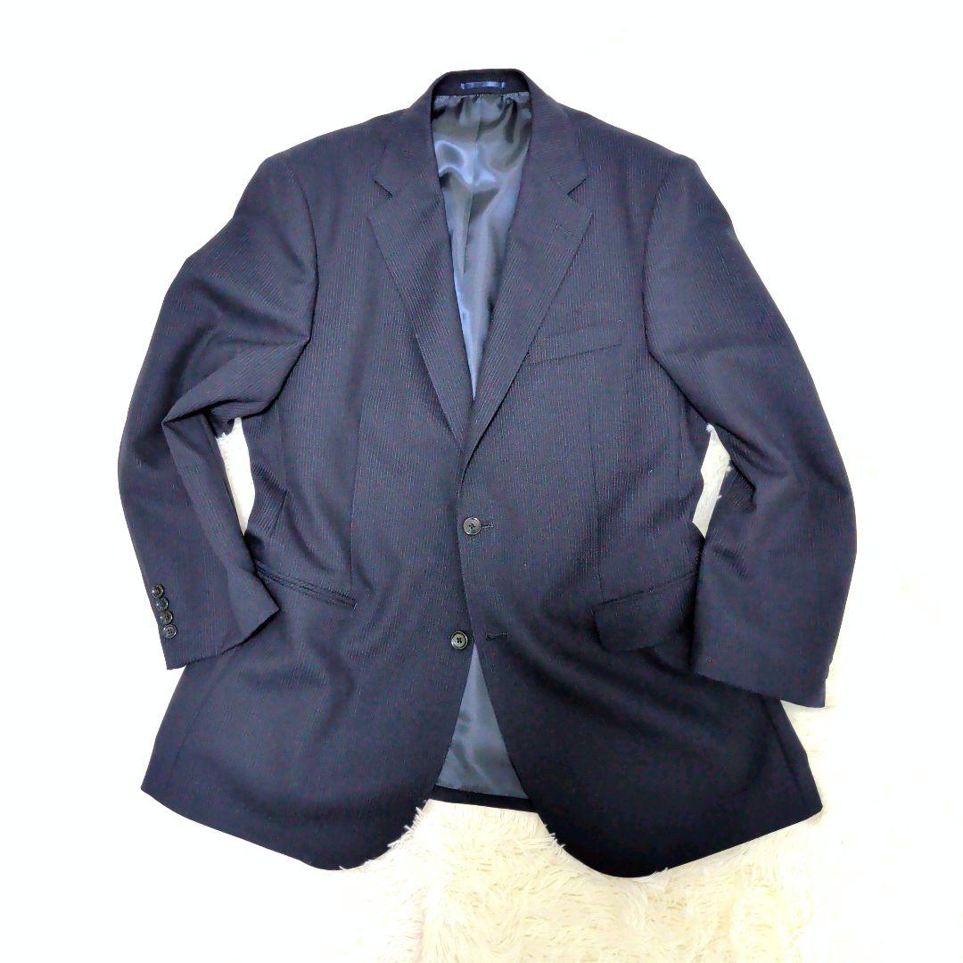 大きいサイズ・美品✨️REGAL セットアップ ネイビー ストライプ BE8