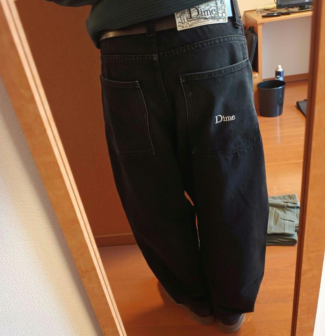Dime バギーデニム ブラック 正規品 M - メルカリ