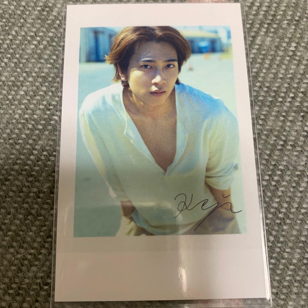 庄司浩平 写真集 セブンネット購入特典 転写サイン入りチェキ風カード