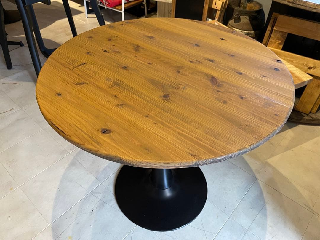 円形木製テーブル　テーブル　リビングテーブル　ダークウォールナット　丸型　円卓 円形センターテーブル Rest（レスト） ウォールナットタイプ テーブル