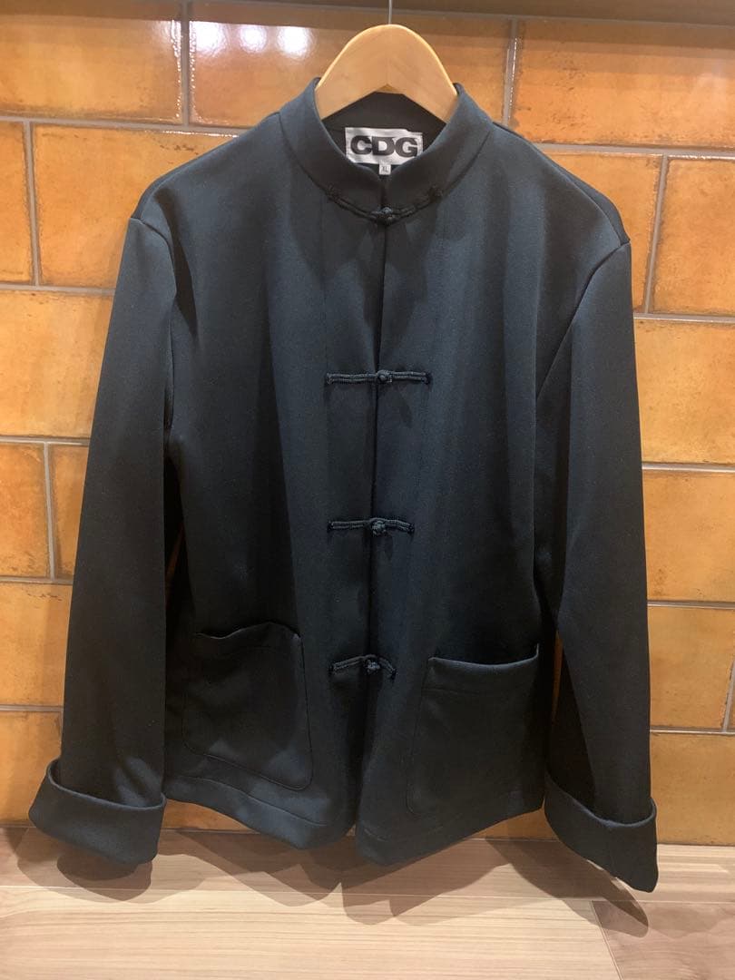 CDG チャイナジャケット XL 黒