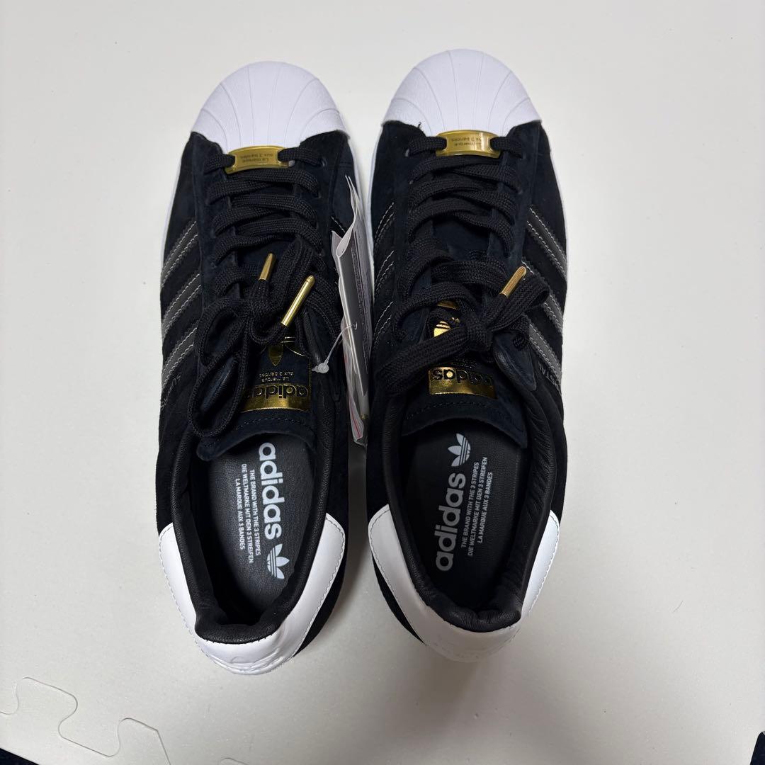 adidas SUPERSTAR ブラック スエード　27.5cm 未使用