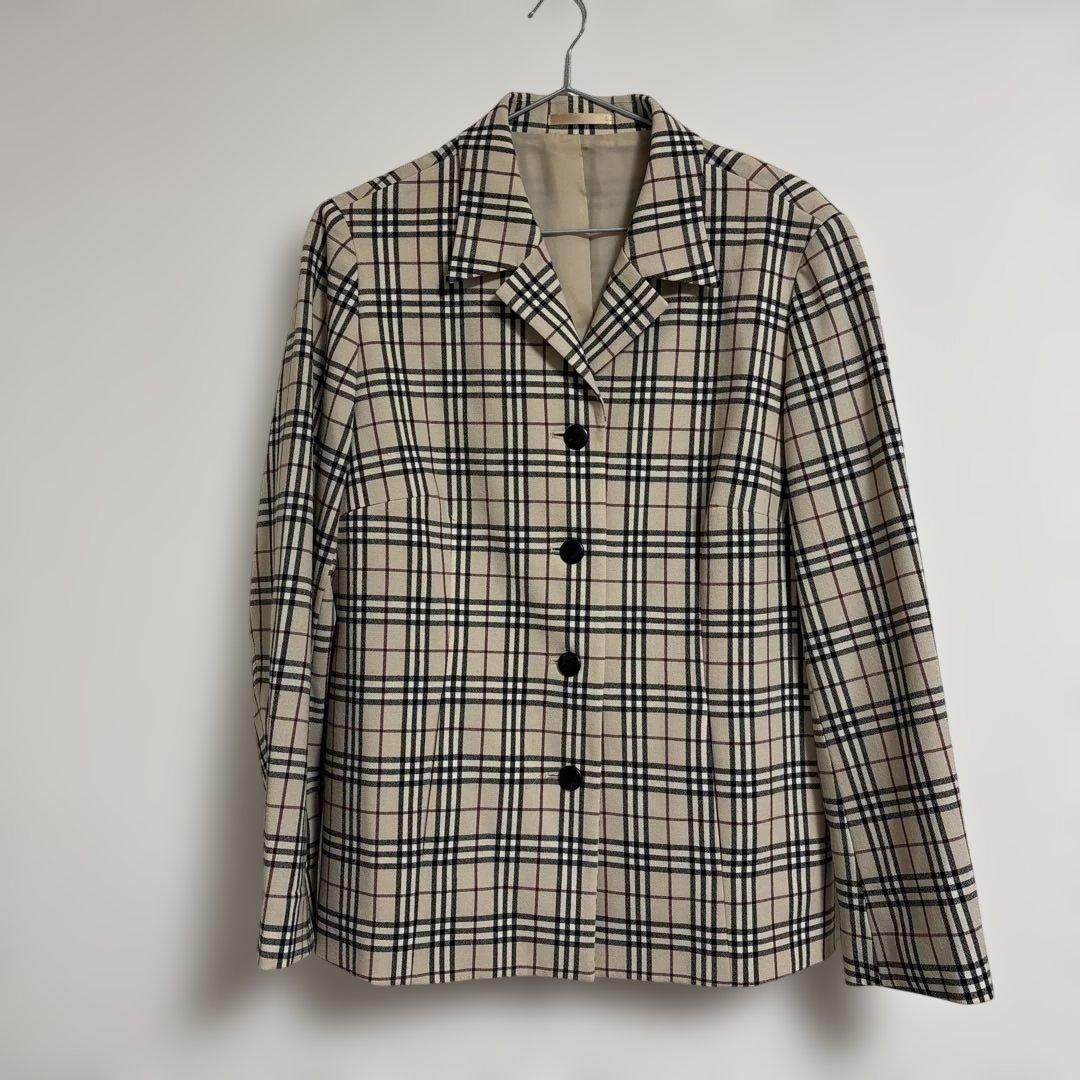 BURBERRY LONDON ノヴァチェック　テーラードジャケット　15号 中古・古着通販】BURBERRY (バーバリー) ノバチェックジャケット