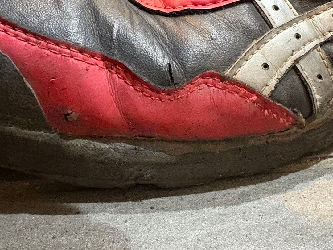 CP306 限定ブラックXレッドメタリックxシルバー アシックス 安全靴 27