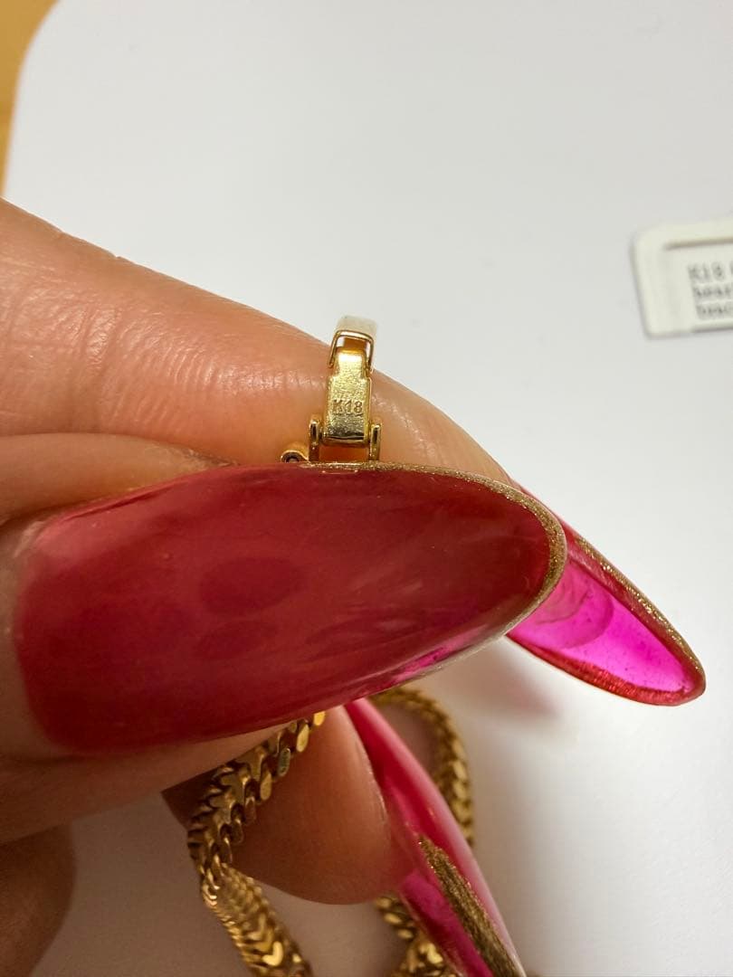 K18 ハートビズ ブレスレット 17cm 3.5g