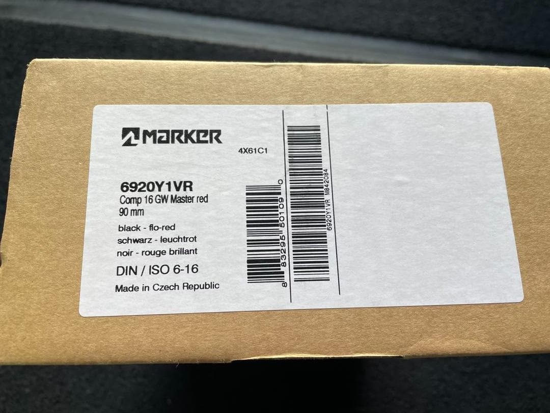 MARKER COMP16GW MASTER ビンディング【新品未使用】 MARKER マーカー スキー ビンディング COMP 16 GW BLACK 90MM（解放値