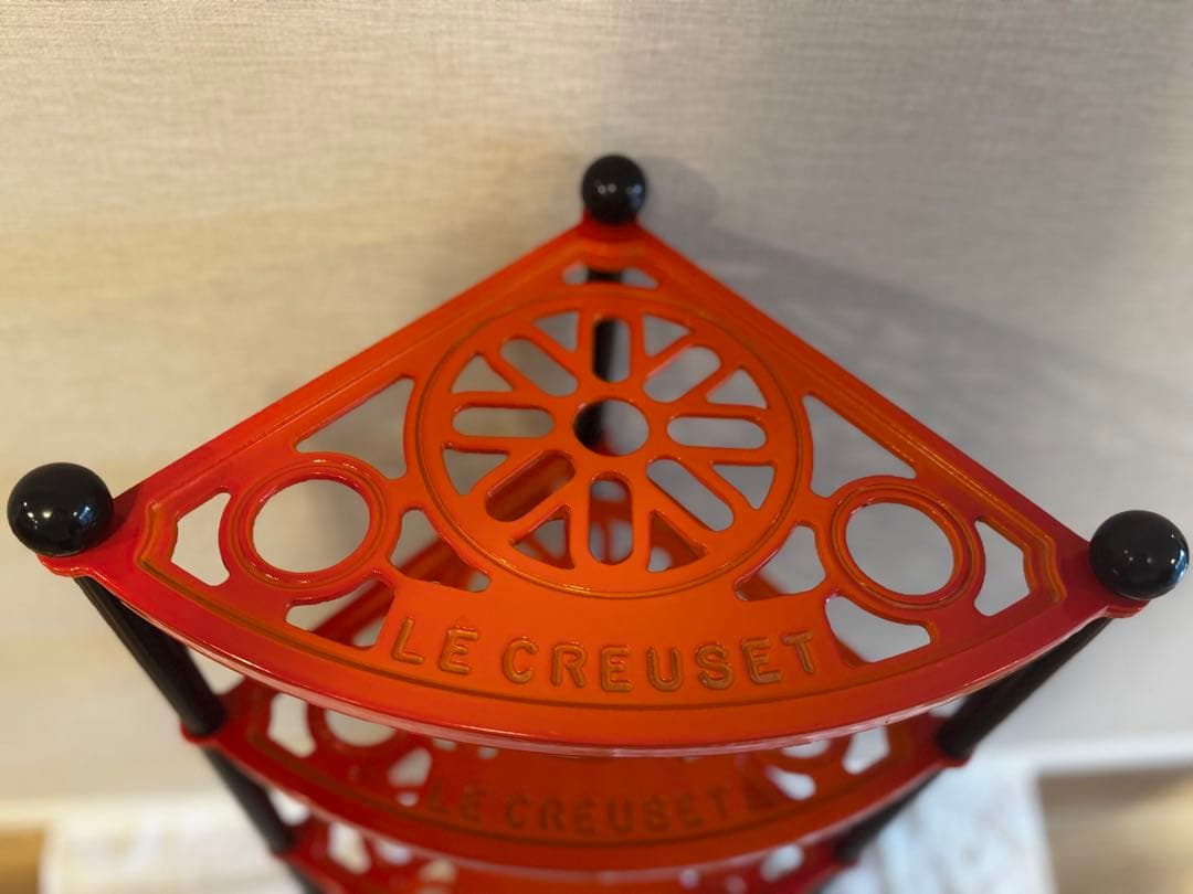 Le Creuset ル・クルーゼ 】 ポットスタンド 5段 オレンジ - メルカリ