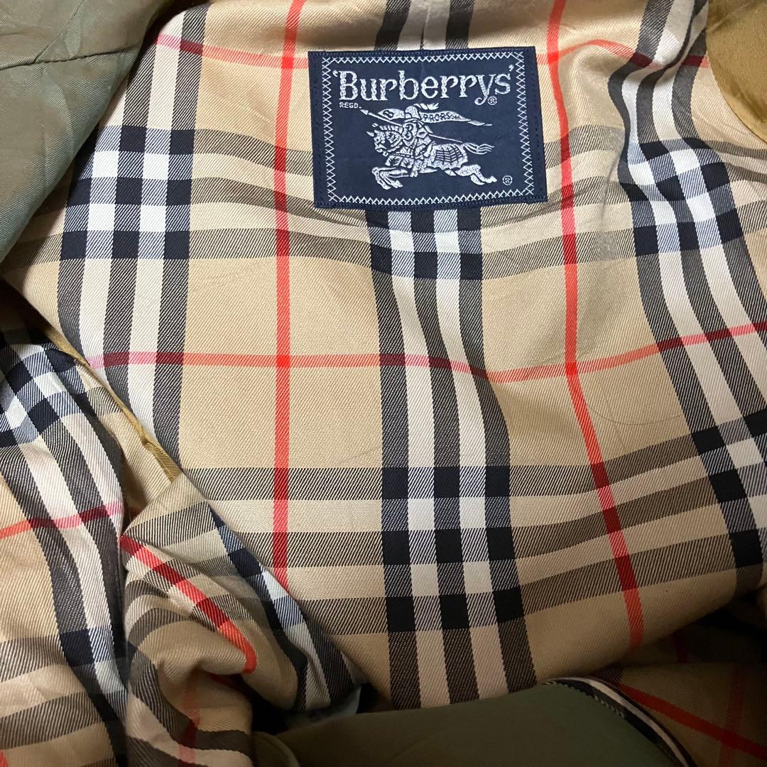 バーバリー ステンカラーコート 玉虫色 90s - メルカリ