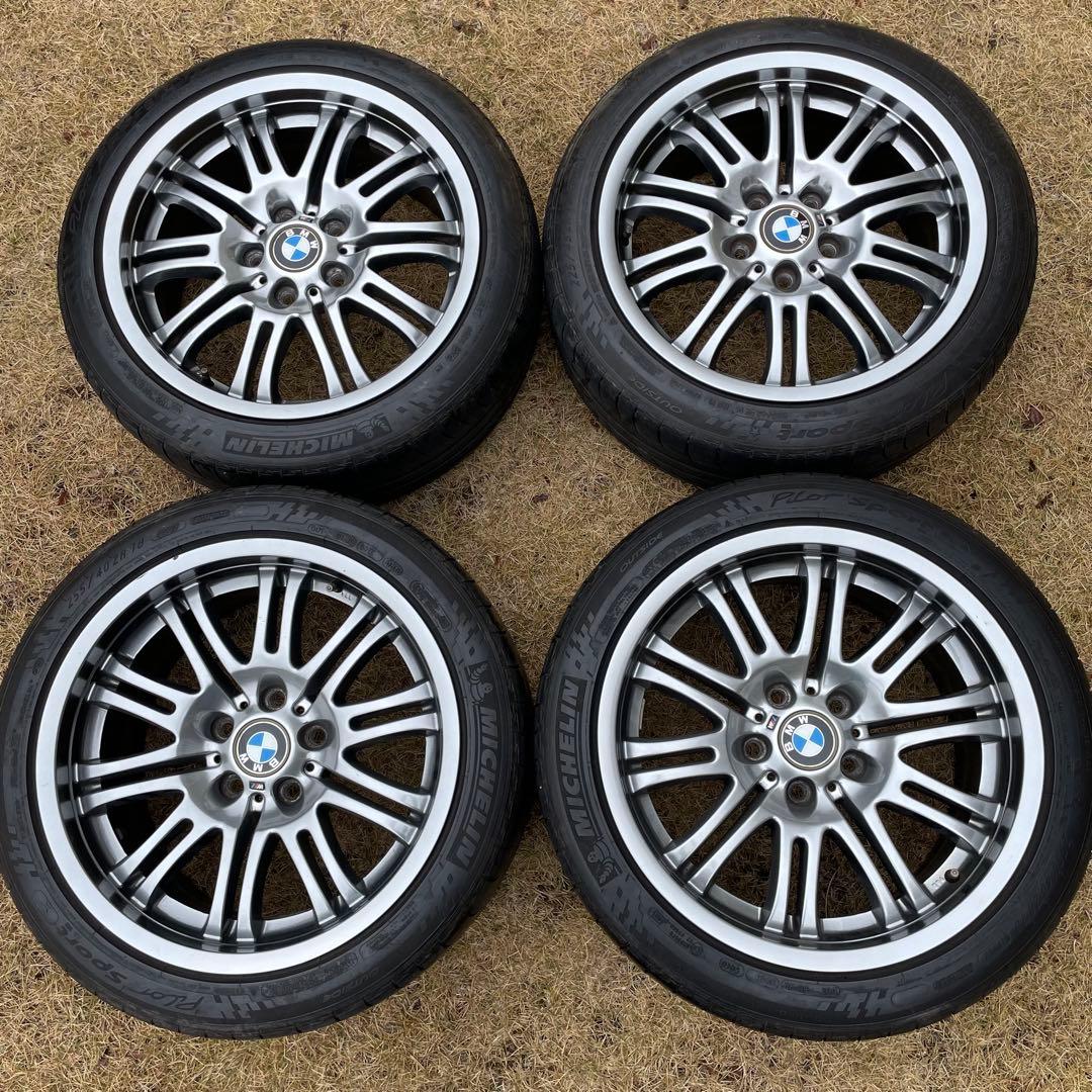 送料込み！ M3 E46 純正18インチ ホイール　4本セット BMW E46M3純正18インチ入庫しました！ BMW純正ダブルスポーク67M