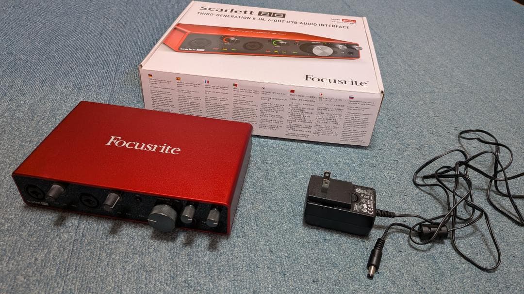 Focusrite Scarlett 8i6 オーディオインターフェース USB-Aオーディオインターフェイス 8イン/6アウト Scarlett 8i6 (gen3