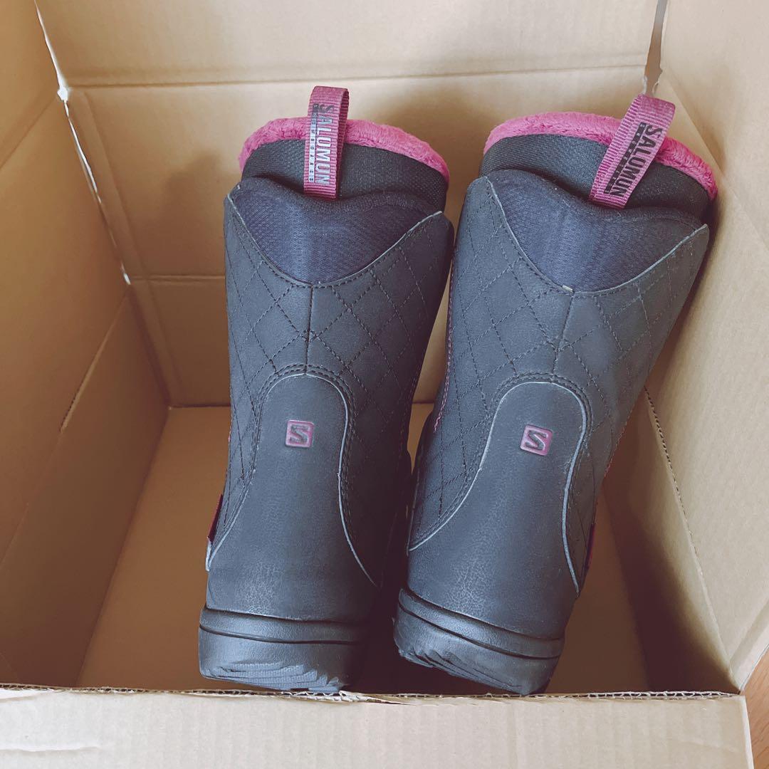 サロモン スノーボード ブーツ ダイヤル式 ブラック ピンク 23.5cm