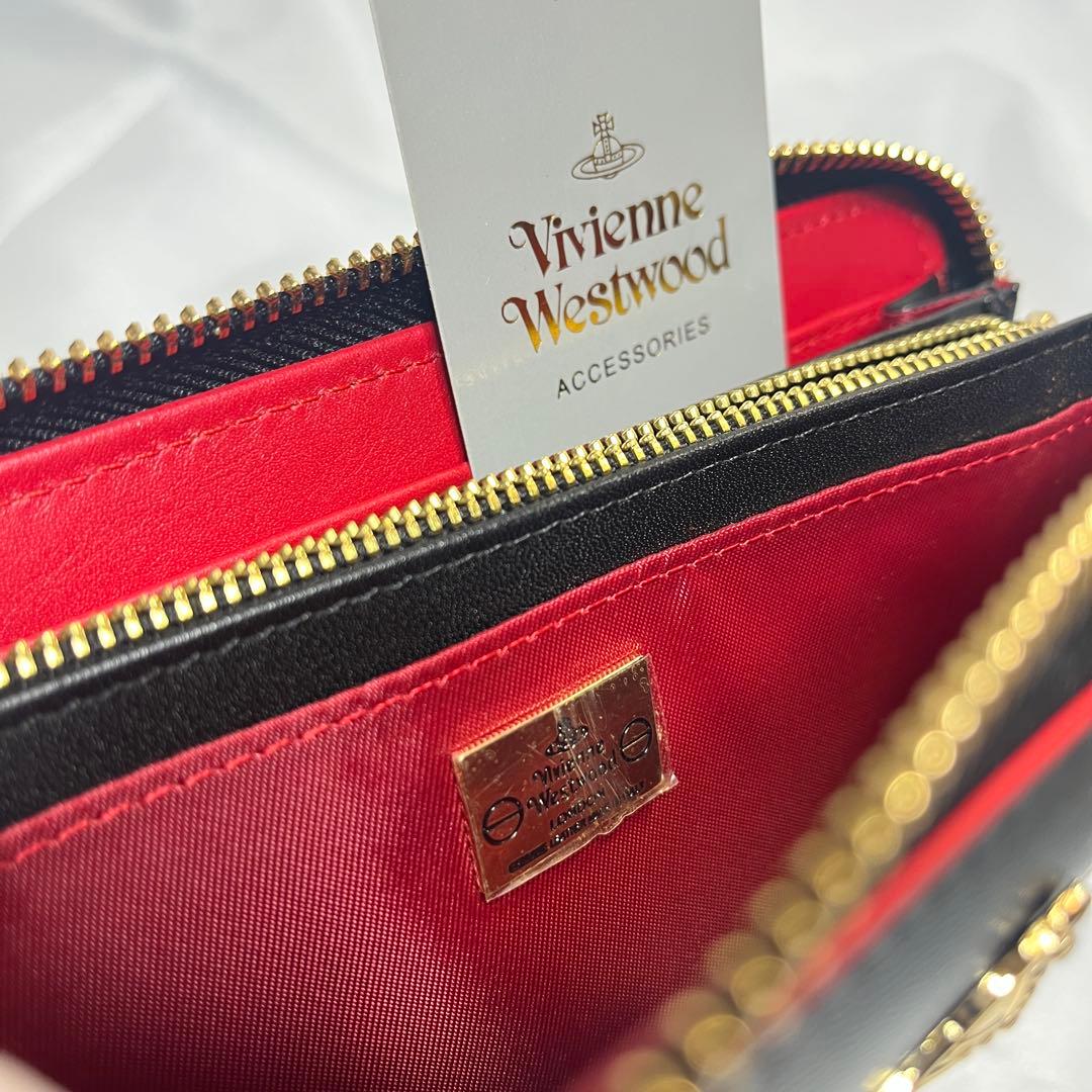 新品 Vivienne Westwood 黒 真っ赤な内装 長財布 大人気 - メルカリ