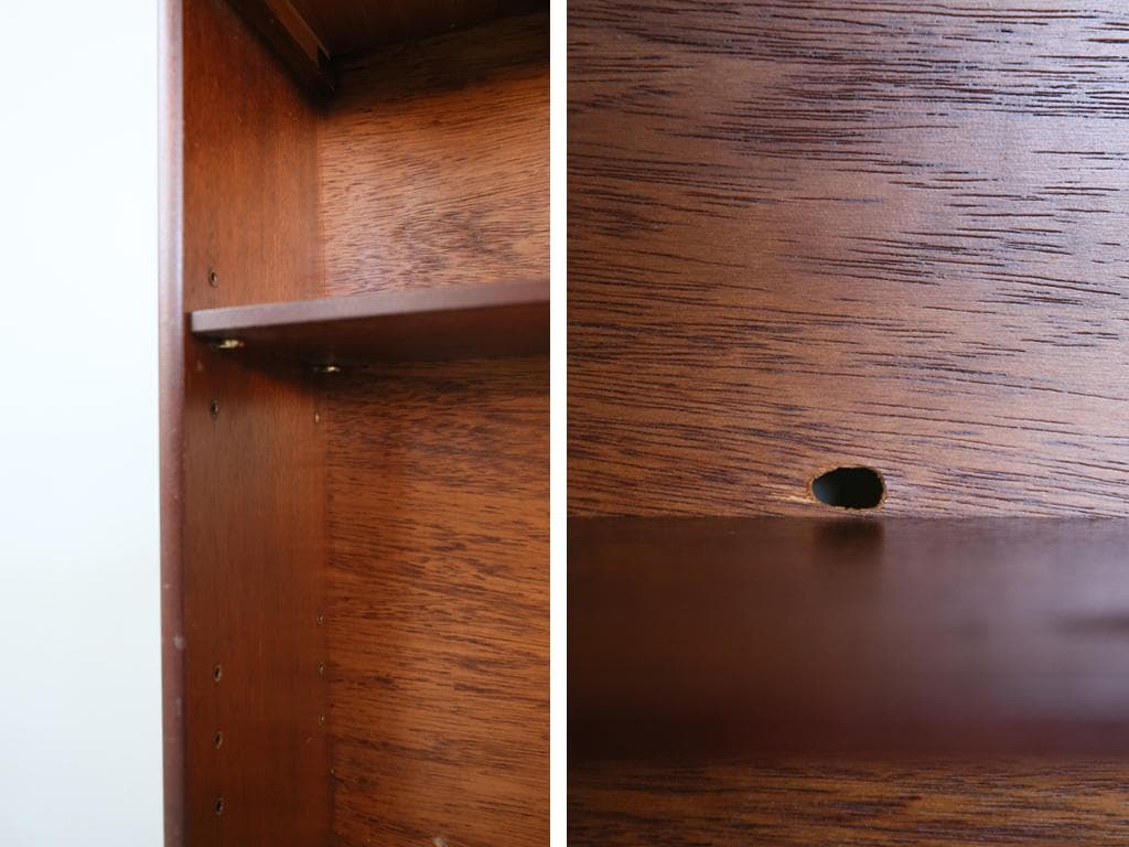 英国アンティーク木製ブックシェルフ/本棚/食器棚/飾り棚/収納ラック92