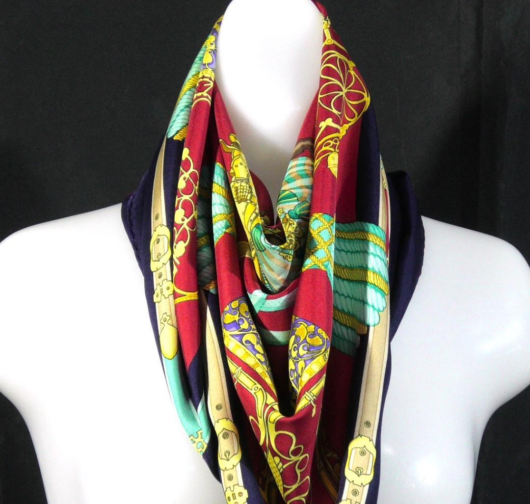 HERMES エルメス 大判スカーフ カレ90 D484 - メルカリ