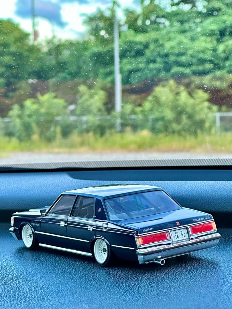 完成品】フジミ•MS110 クラウン2000ターボ インチアップハの字箱絵仕様