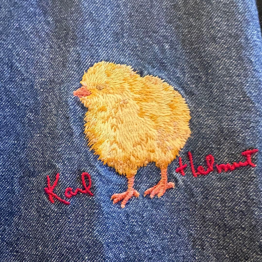 Karl Helmut デニムパーカー ヒヨコ ワッペン 刺繍 ピンクハウス