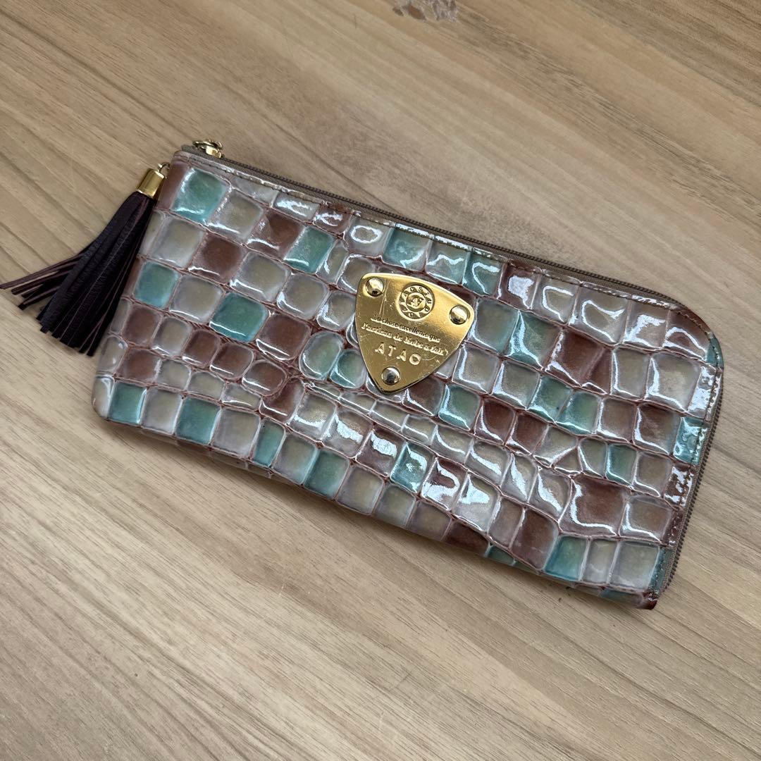 アタオ 長財布 ATAO limo リモヴィトロ アドリアエメラルド - メルカリ