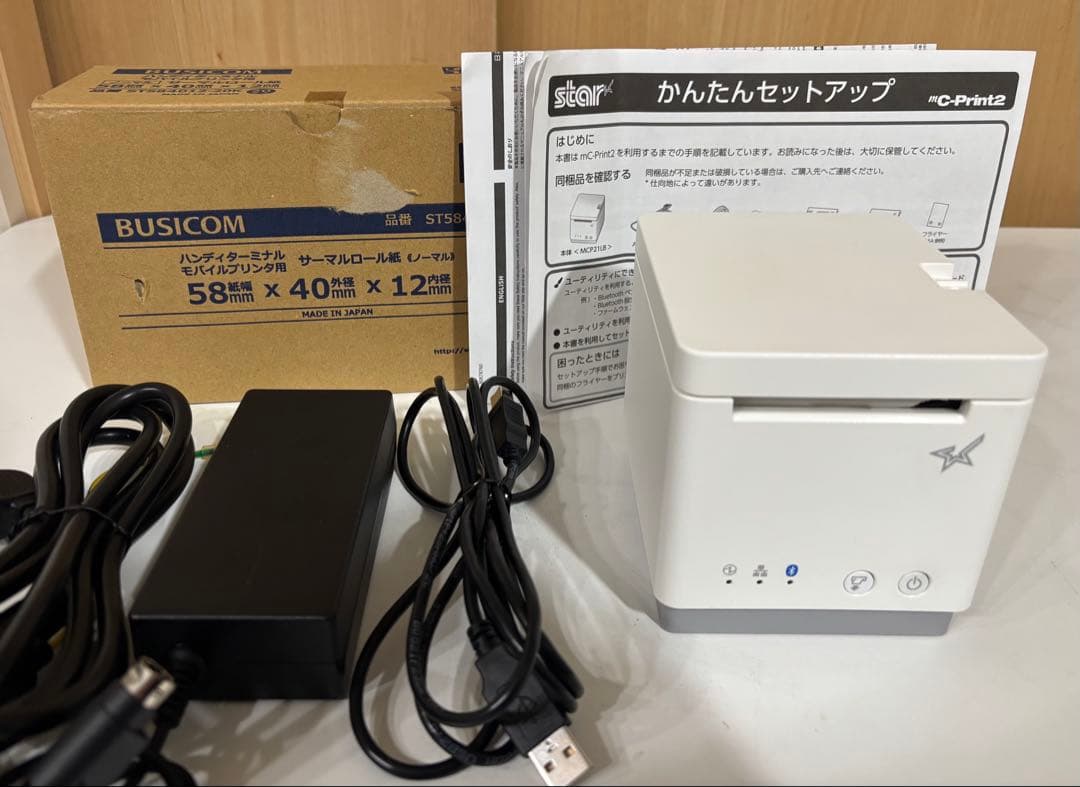 スター精密 感熱式プリンター mC-Print2シリーズ MCP21LB WT - メルカリ