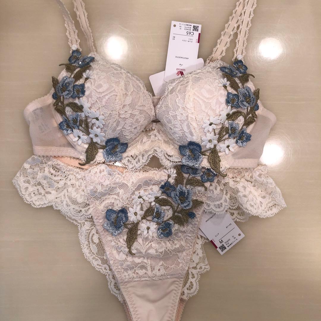 ワコール ルジェ ブラ&ショーツ Tバックレース C65 Mサイズ - メルカリ