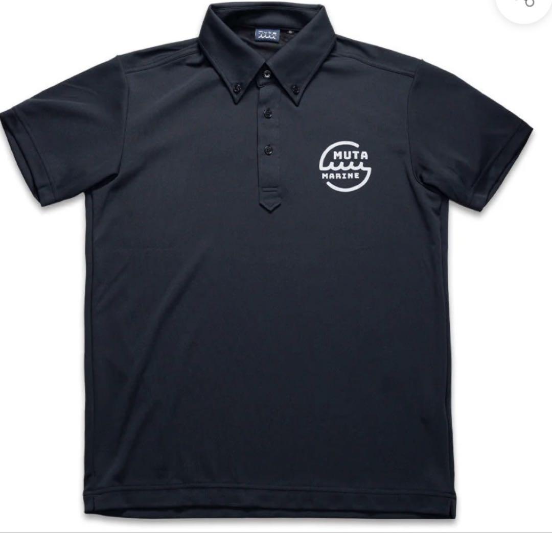 【美品】MUTA MARINE Mサイズ ブラック ポロシャツ MARINE GP × Safari × muta MARINE ポロシャツ – muta Online Store