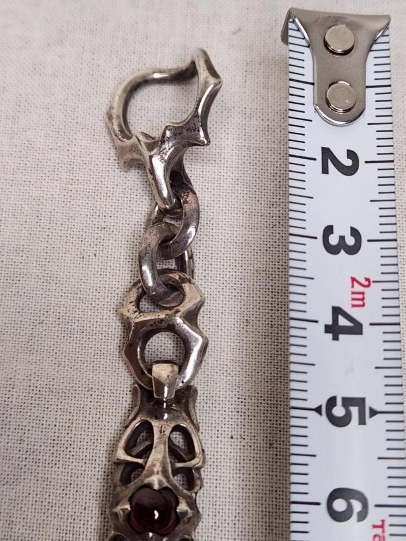 JAP工房 一馬 ブレスレット ヌーボーデコラ ガーネット 42.6ｇ OLD