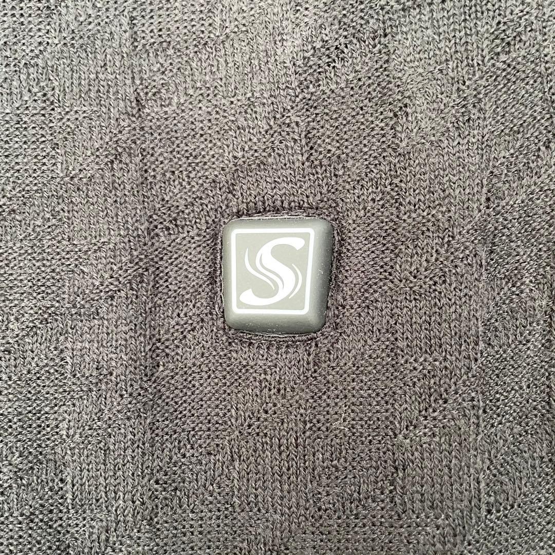 未使用タグ付き】SUNART あったかニットベスト SHV-NT02 Mサイズ