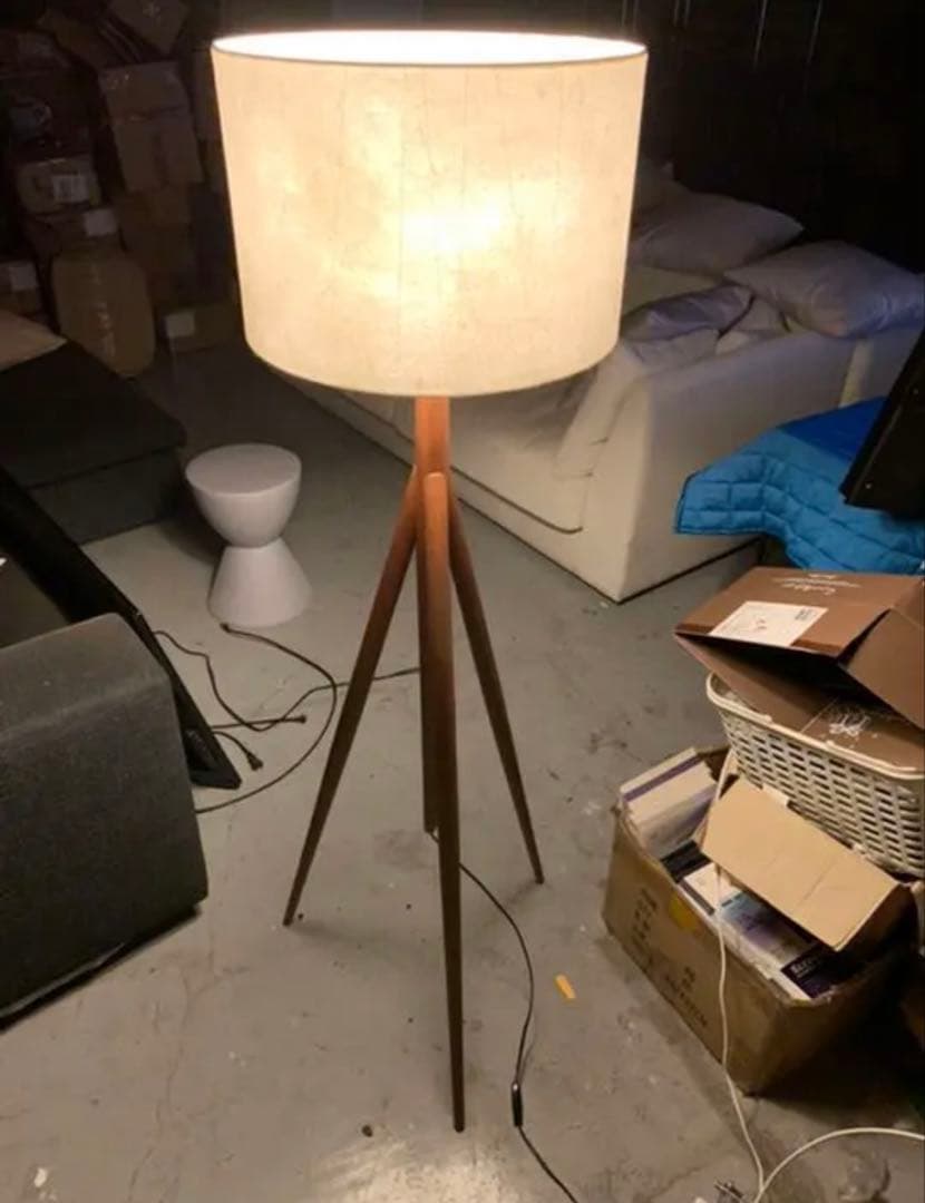 フロアランプ NK-311-W ホワイト　スタンドライト　照明器具 FLOOR LAMP NK-311-B | 飛騨の家具・インテリア 日進木工株式会社
