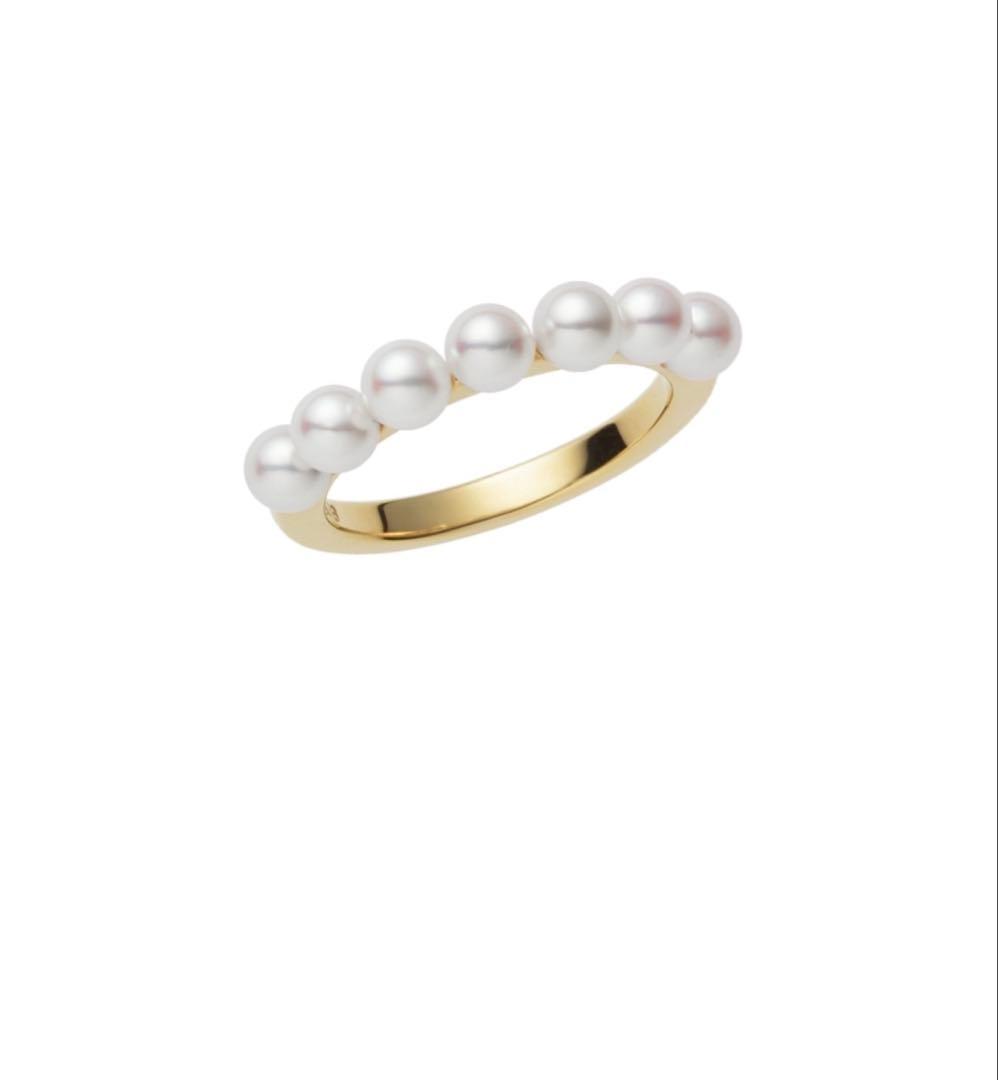 MIKIMOTO ミキモト アコヤ真珠 ベビーパール リング K18YG 13号 - メルカリ