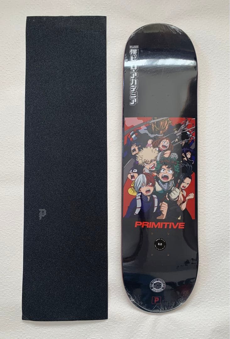 未開封 Primitive プリミティブ ヒロアカ スケボー用デッキ 8インチ