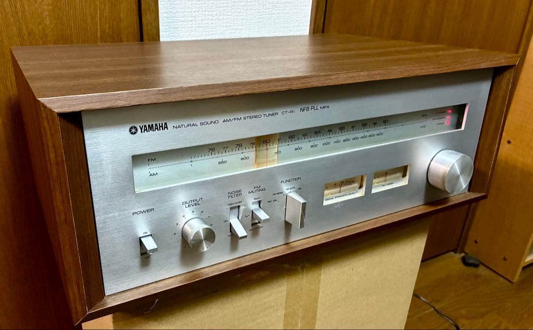 【完動・美品】YAMAHA CT-R1 木製キャビネット入り　チューナー Yahoo!オークション -「ct-r1」の落札相場・落札価格