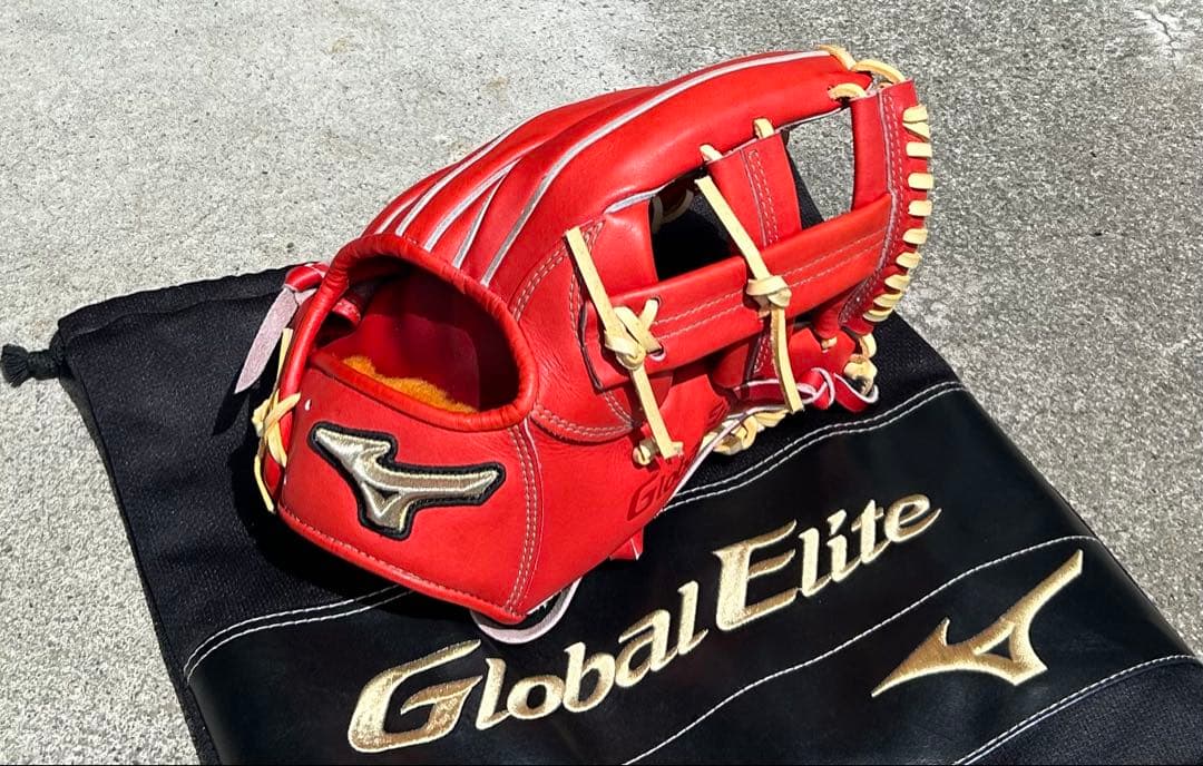 ミズノ グローバルエリート 硬式内野手 カープ菊池モデル AO69 ミズノプロ 硬式用 野球グラブ 内野手用 菊池型（ 右投げ
