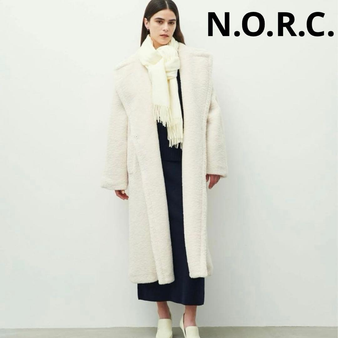 美品✨️ノーク ボアチェスターコート テディコート オーバーサイズ アイボリー 美品✨️ノーク ボアチェスターコート テディコート オーバーサイズ