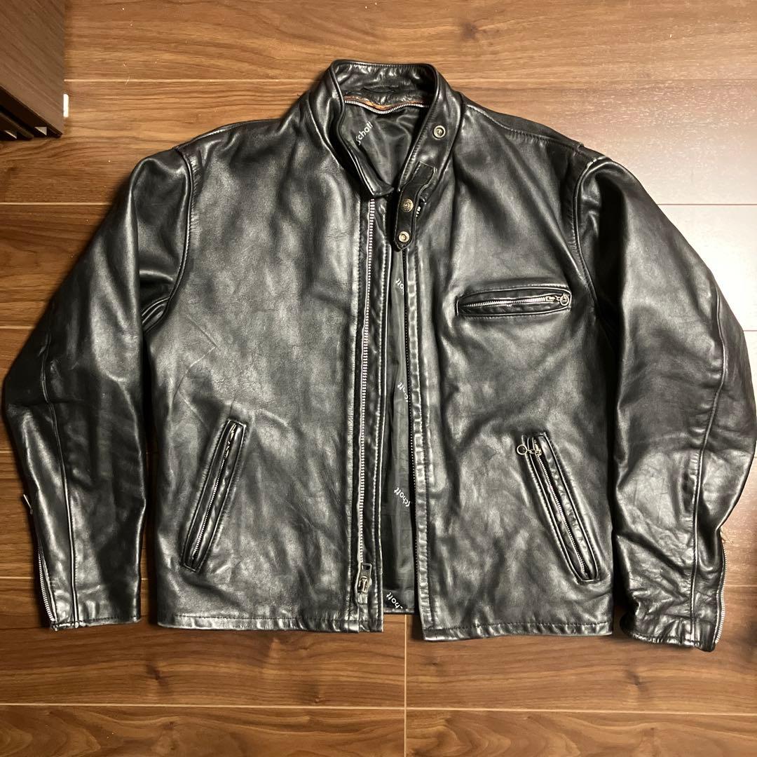 Schott ショット シングルライダース641 サイズ42 TALONジップ 楽天市場】ショット SCHOTT 641 スタンドカラー シングルライダース