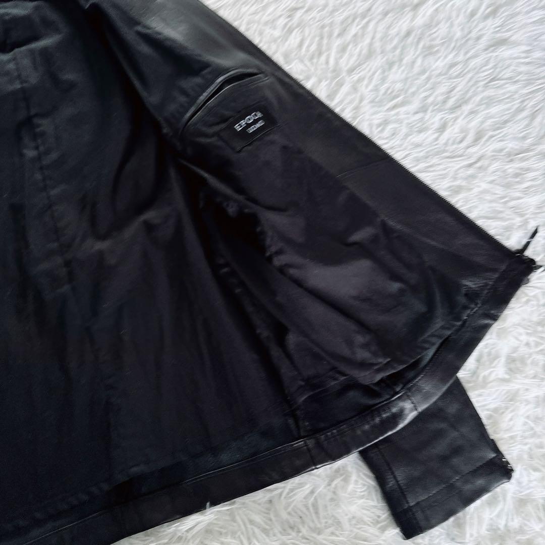 EPOCA UOMO】シングルライダース 羊革 ブラック 46サイズ - メルカリ