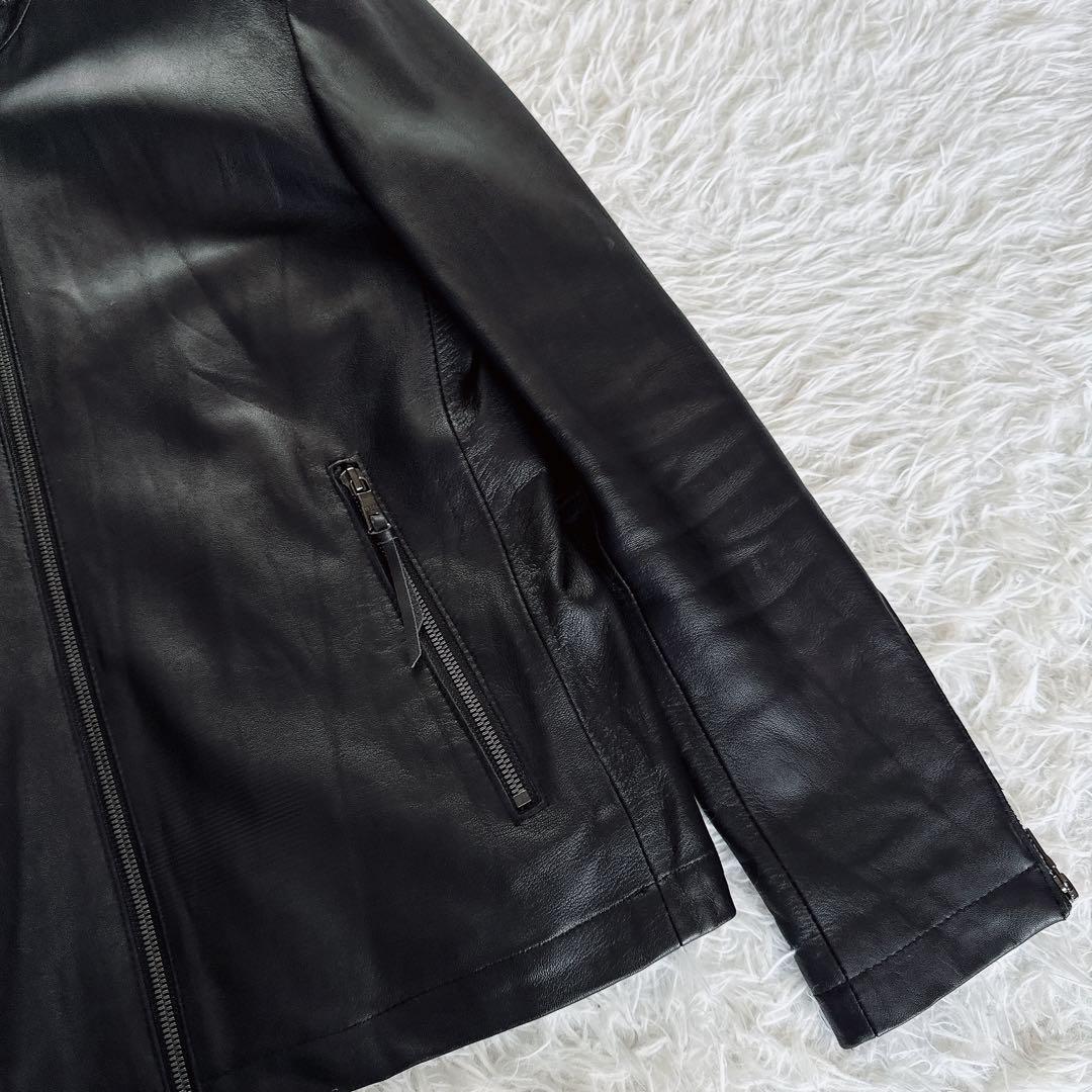 EPOCA UOMO】シングルライダース 羊革 ブラック 46サイズ - メルカリ