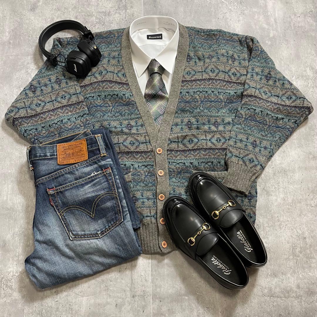 【ブルズ】c-boy style カーディガン リーバイス ブーツカット デニム 差がつく大人のリーバイス】70年代の名品「517™ ブーツカット」が復刻