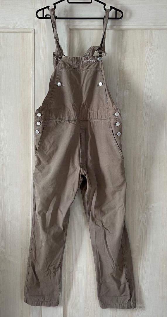 Goodenough グッドイナフ　オーバーオール　ベージュ　サイズS 13080019-c.jpg