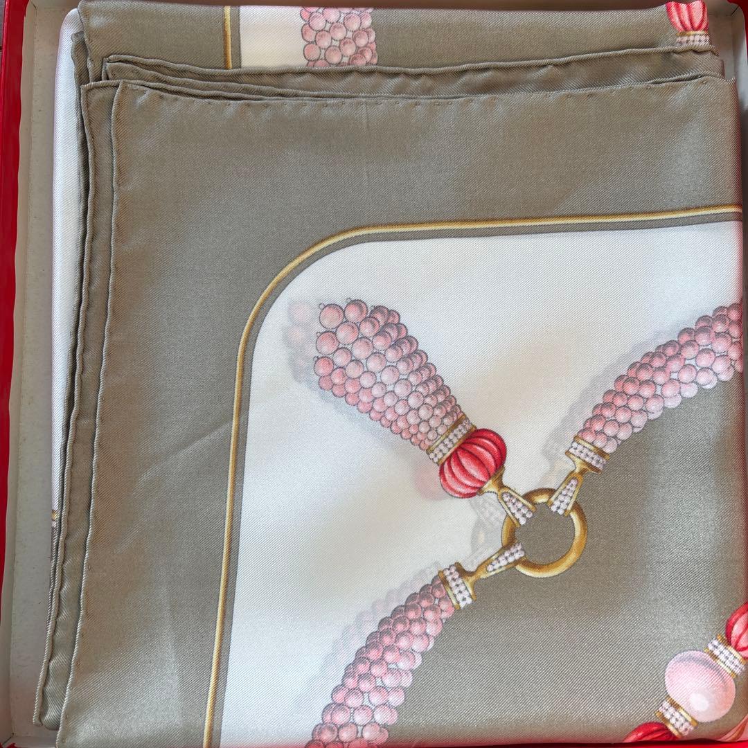 Cartier シルクスカーフ チェーンデザイン - メルカリ