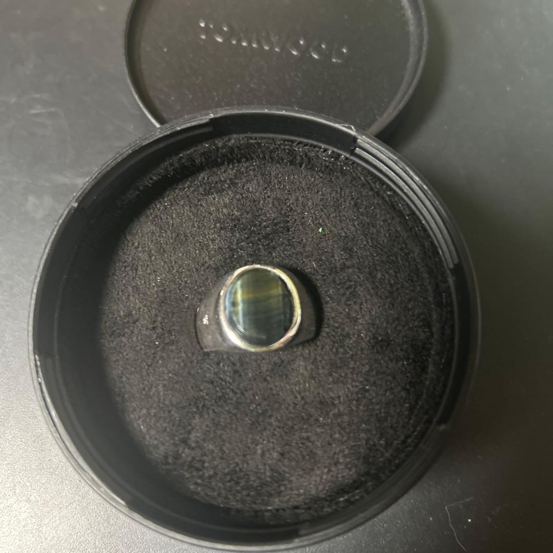 トムウッド オーバルリング　ブルーホークアイ　62 tomwood トムウッド オーバルリング ブルーホークアイ 62 tomwood TOM WOOD