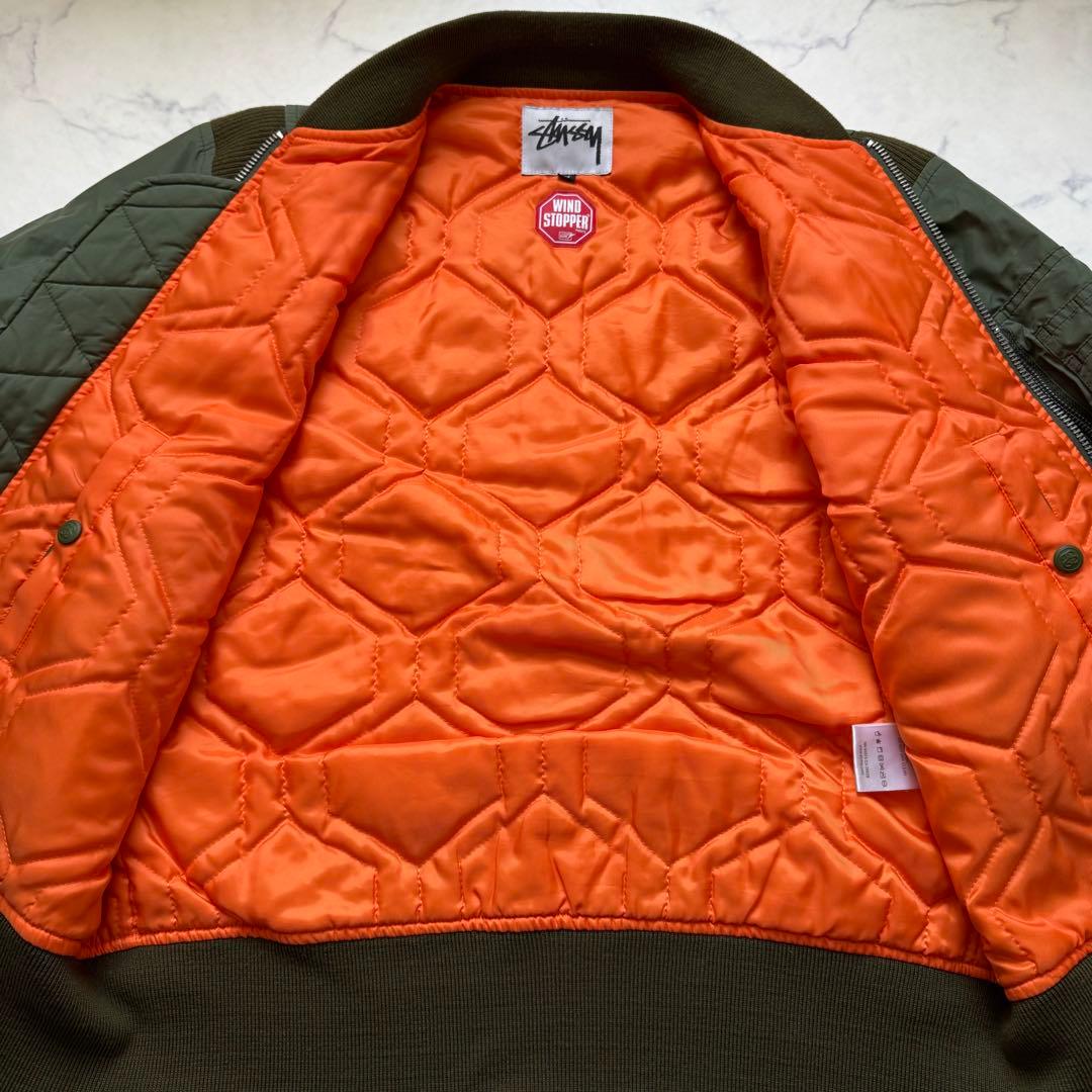 n35【STUSSY】MA-1 フライトジャケット ウィンドストッパー - メルカリ