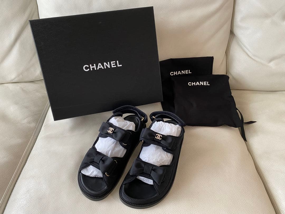 新品】CHANEL シャネル リボンサンダル 36サイズ - メルカリ