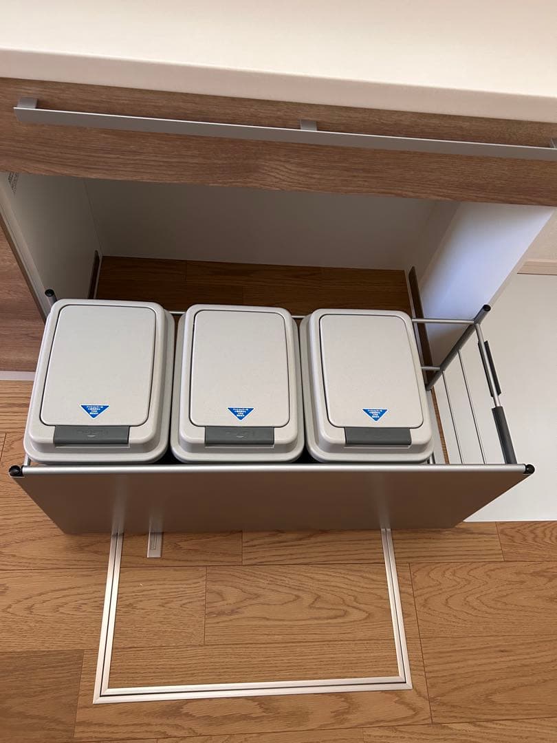 新品 クリナップ ダストワゴン リサイクルゴミワゴン スライド ゴミ箱3