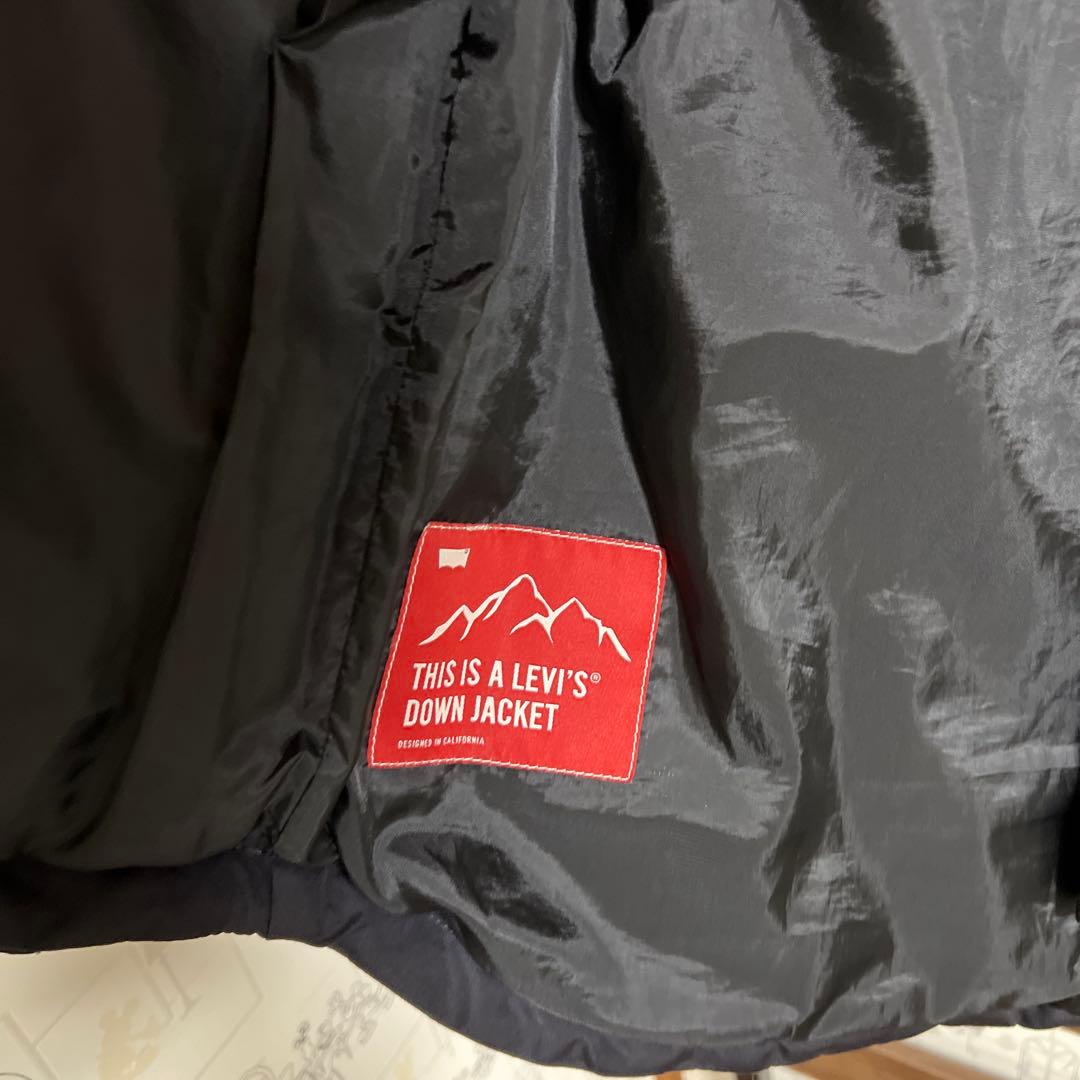 アメカジ Levi's ダウンベスト ネイビー/ベージュ - メルカリ