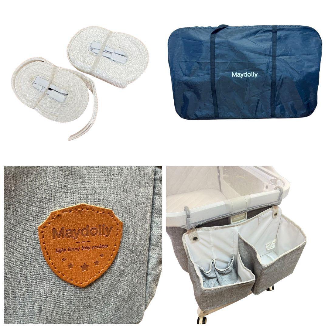 クリーニング済】Maydolly ベビーベッド 折り畳み 専用ケース キャリー