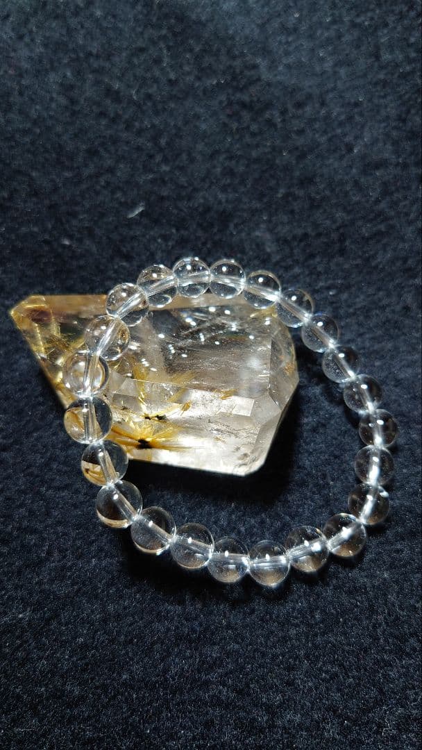 マニハール産水晶ブレスレット 希少 マニハール産ヒマラヤ水晶ブレス ブレスレット Himal 〜harmony
