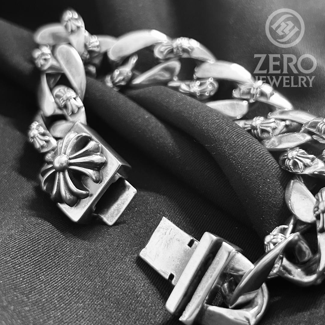 ☆即日発送☆925刻印】12リンク クロスボックス ブレスレット - メルカリ