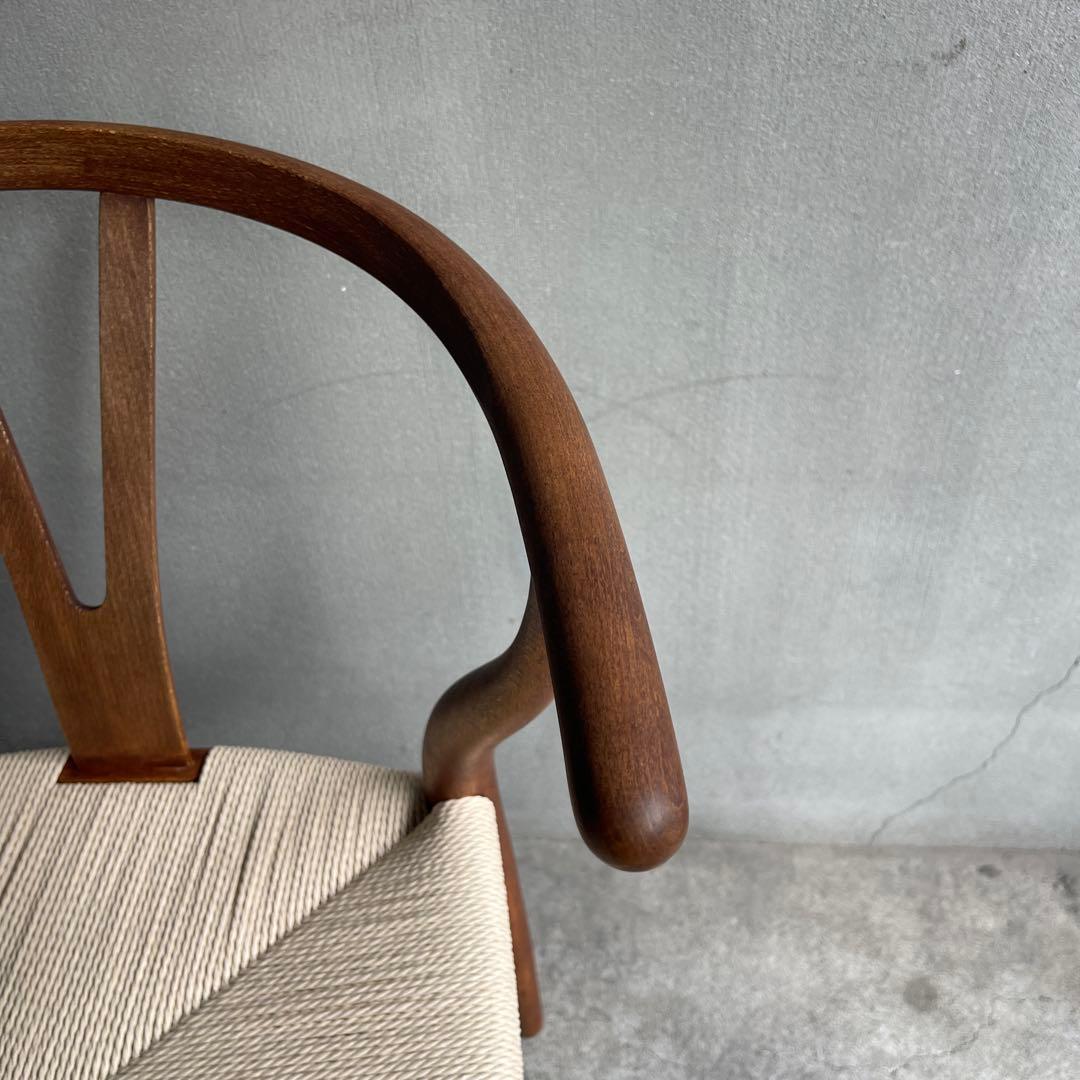 正規品 座面張り替え 70sカールハンセン＆サン CH24 (Yチェア)オーク材