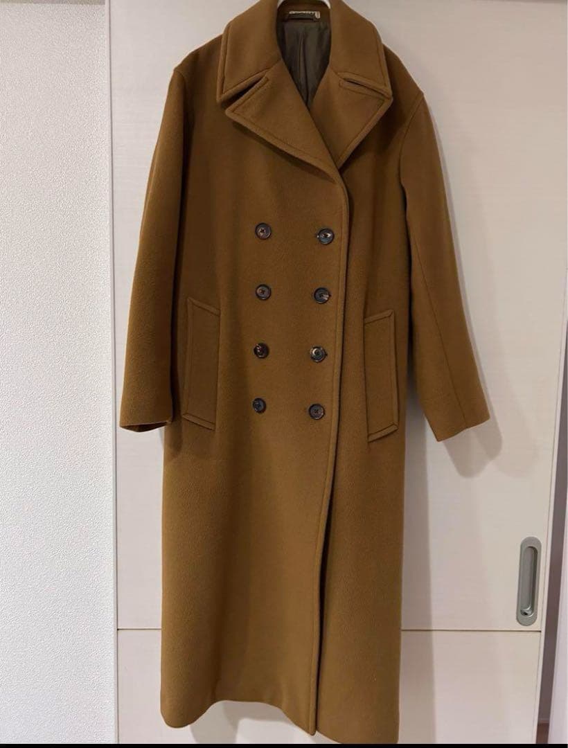 1/25まで限定価格！オーラリー　auralee ロングコートブラウン　サイズ0 AURALEE/オーラリー SUPER FINE WOOL CT コート A25AC04WM（その他